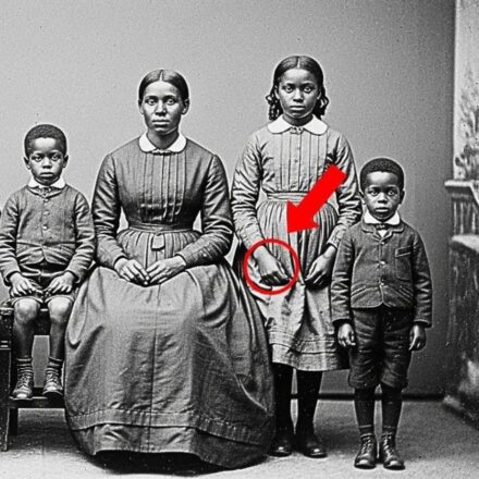It was just a simple family photograph from 1872, but take a closer look at the sister’s hand.