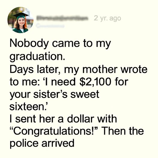 “They Skipped My Graduation…” – A Story About Letting Go of Toxic Family