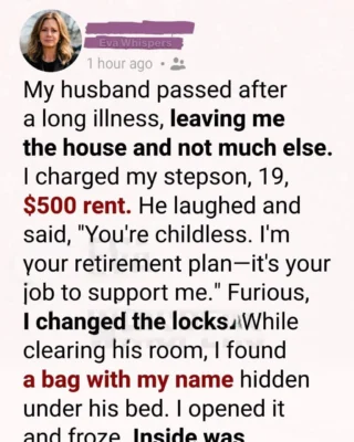 After My Husband Died, I Asked My Stepson for Rent. What I Found in His Room Changed Everything