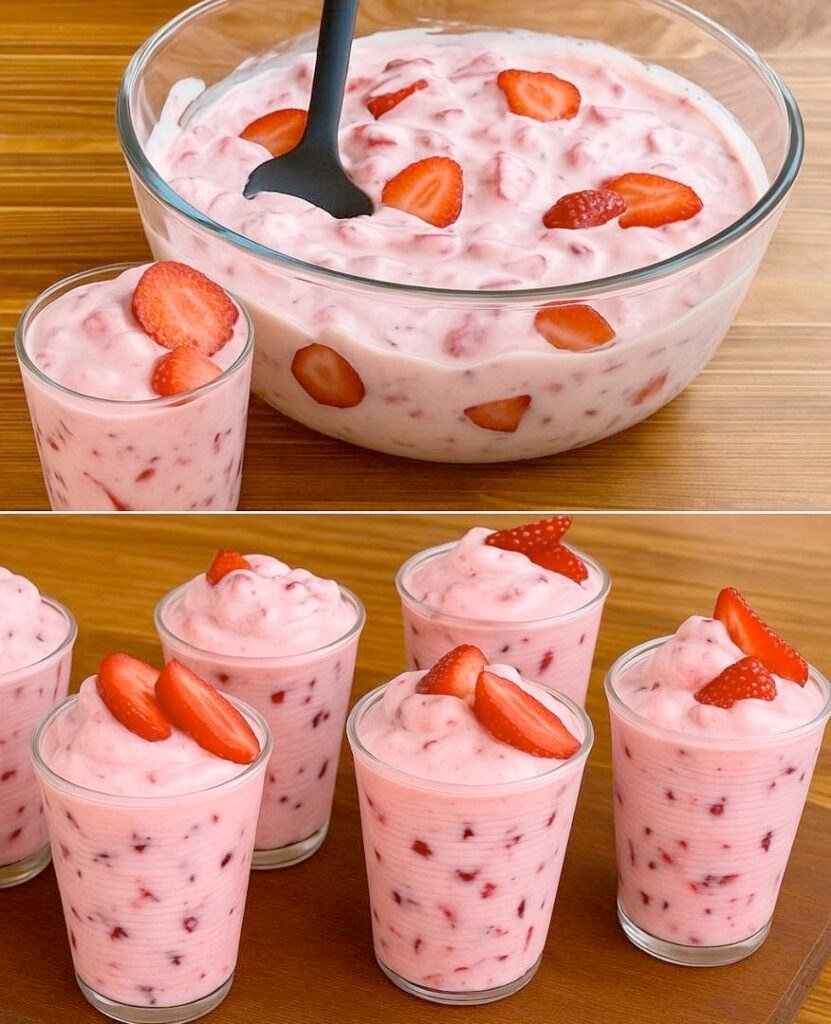 An easy strawberry dessert to prepare in 2 minutes 0 Comments