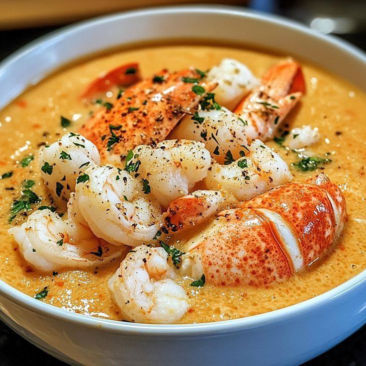 Creamy Crab and Shrimp Seafood Bisque