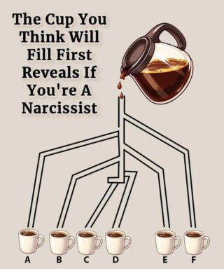 Choose The Cup You Think Will Fill First To Reveal If You’re A Narcissist