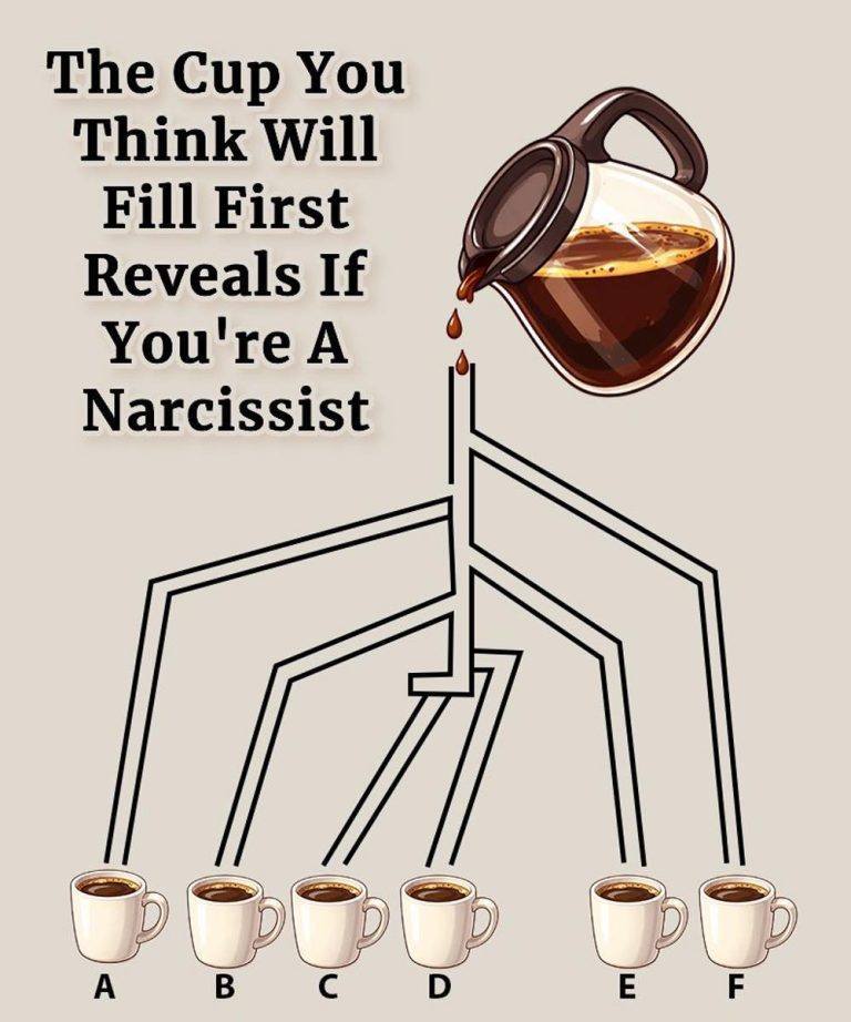 Choose The Cup You Think Will Fill First To Reveal If You’re A Narcissist