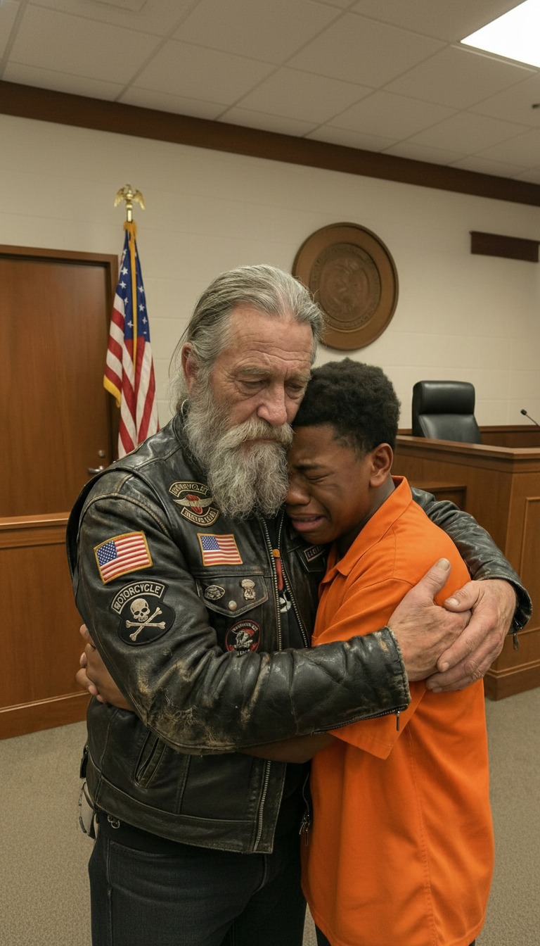 Everyone Was Shocked Why A Biker Was Hugging The Boy Who Killed His Daughter