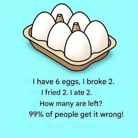 Viral test of the eggs that are missing and few solve