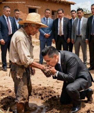He didn’t arrive by car, but on an old farm tractor. He was wearing a faded shirt, a palm hat, and mud-caked boots.