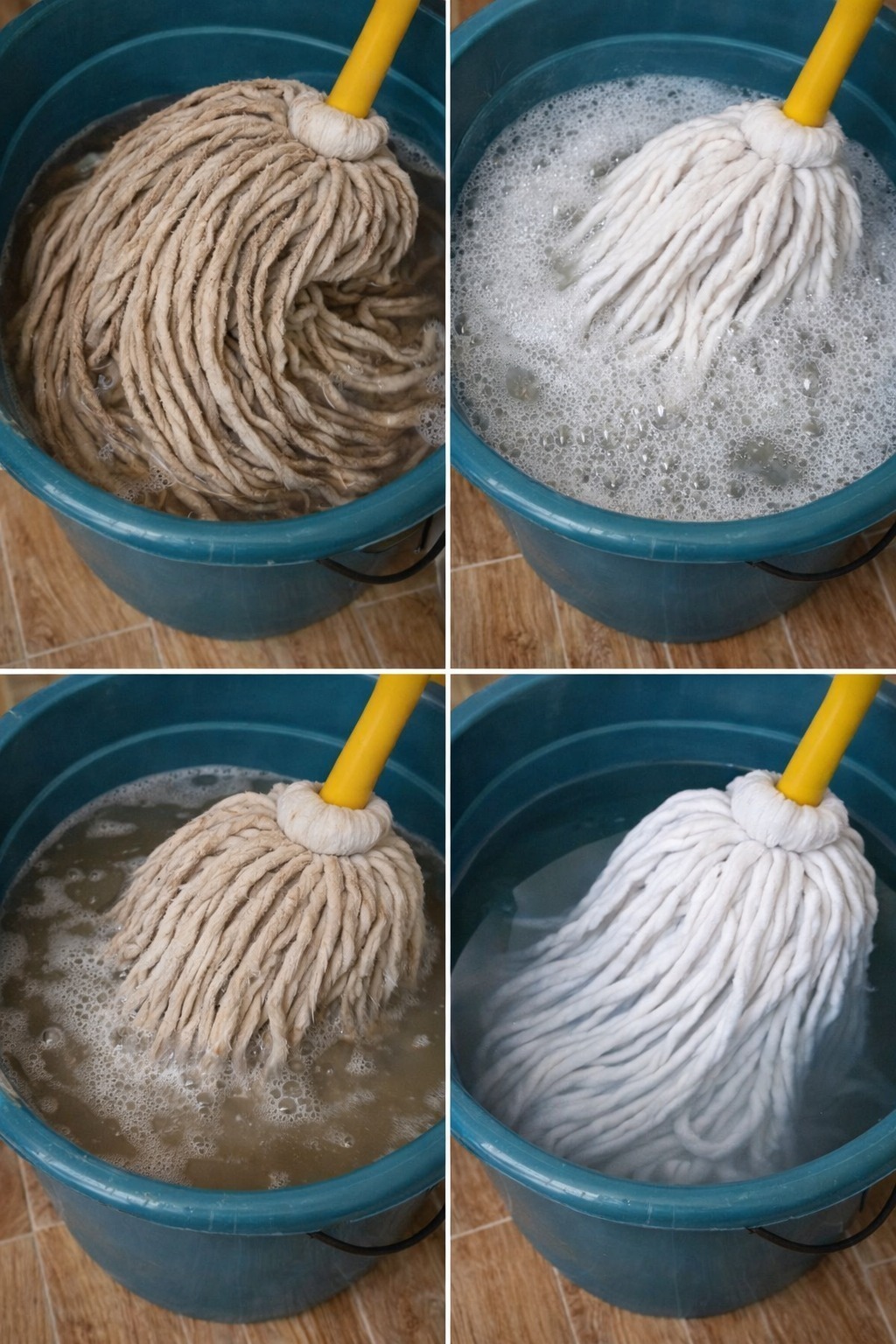 Very dirty mop, do not buy it again: a drop of this ingredient and it will be as good as new again