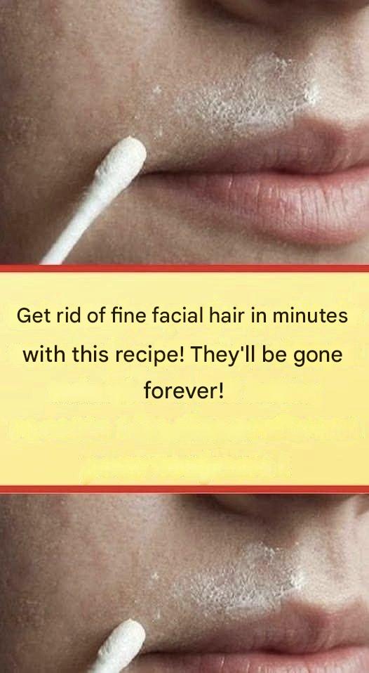This natural recipe will permanently remove facial hair.