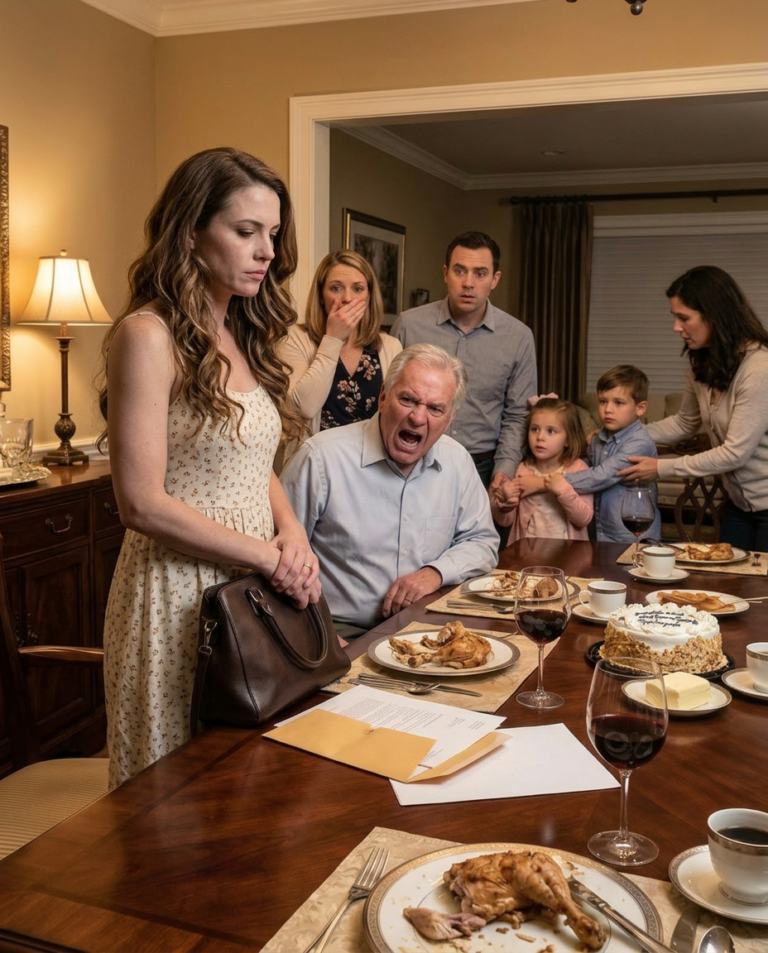 At the family dinner, Dad said: ‘I’m proud of all my children… except the loser sitting at the table.’ Everyone laughed. I stood up, placed an envelope on the table and said: ‘For you, Dad – Happy Father’s Day.’ Then I walked out… He opened…