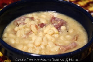Crock Pot Northern Beans & Ham