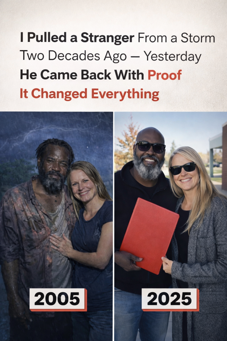I Pulled a Stranger From a Storm Two Decades Ago — Yesterday He Came Back With Proof It Changed Everything