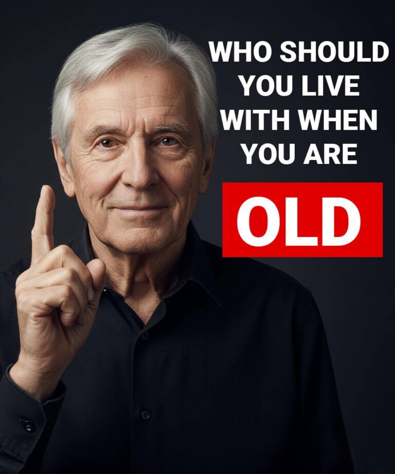 Especially after 60: Who should an older person live with?