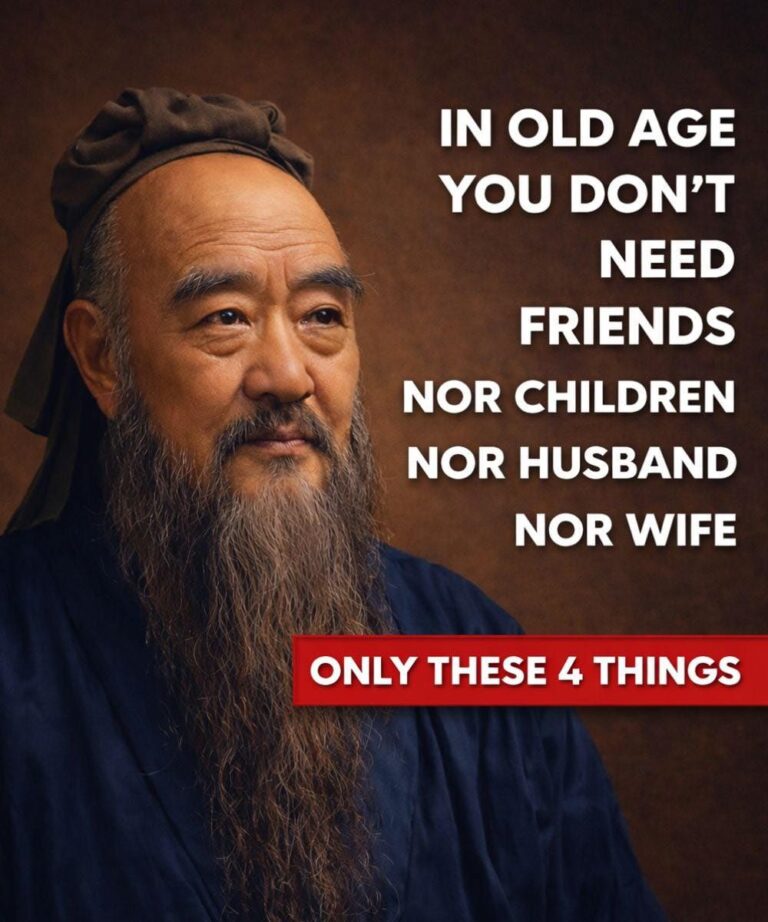 4 principles attributed to Confucius to build a fuller and more balanced old age.