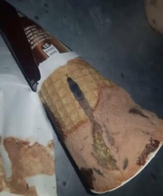 Today my daughter opened her favorite chocolate ice cream