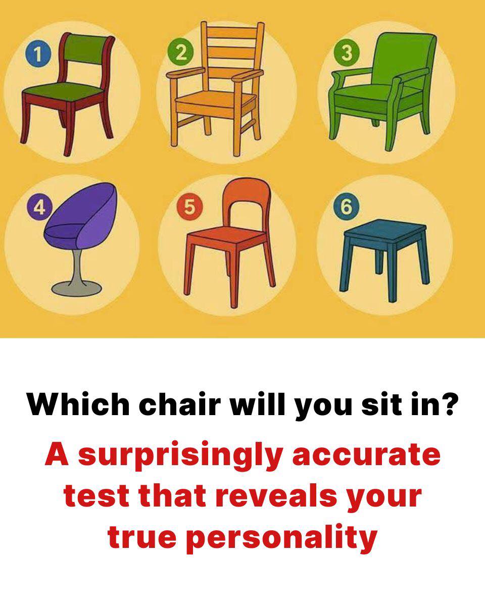 Which chair would you choose to sit in? Discover what that says about your personality