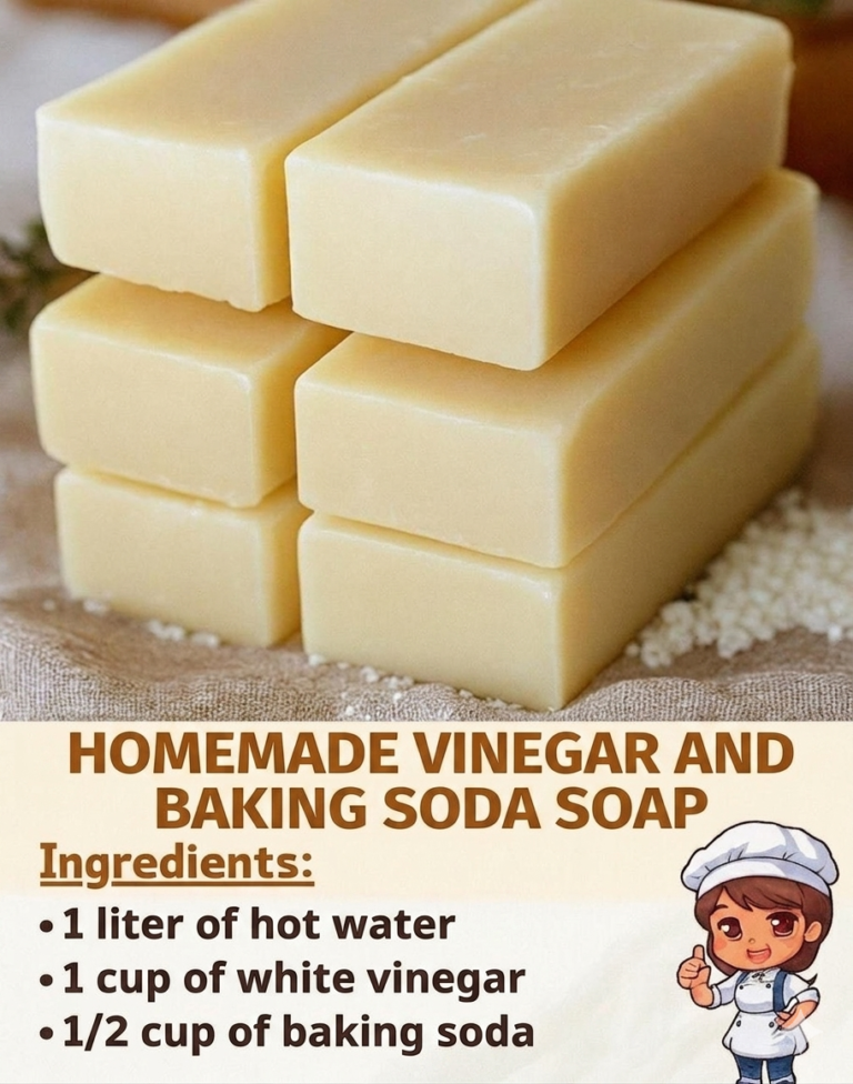 Today I’m sharing my recipe for homemade soap with vinegar and baking soda; I only ask for a simple “Thank you” in return.